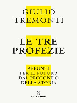 cover image of Le tre profezie
